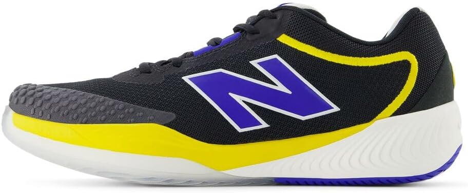 Мужские теннисные кроссовки New Balance FuelCell 996 V6 для жесткого корта, черный/синий — фото 2