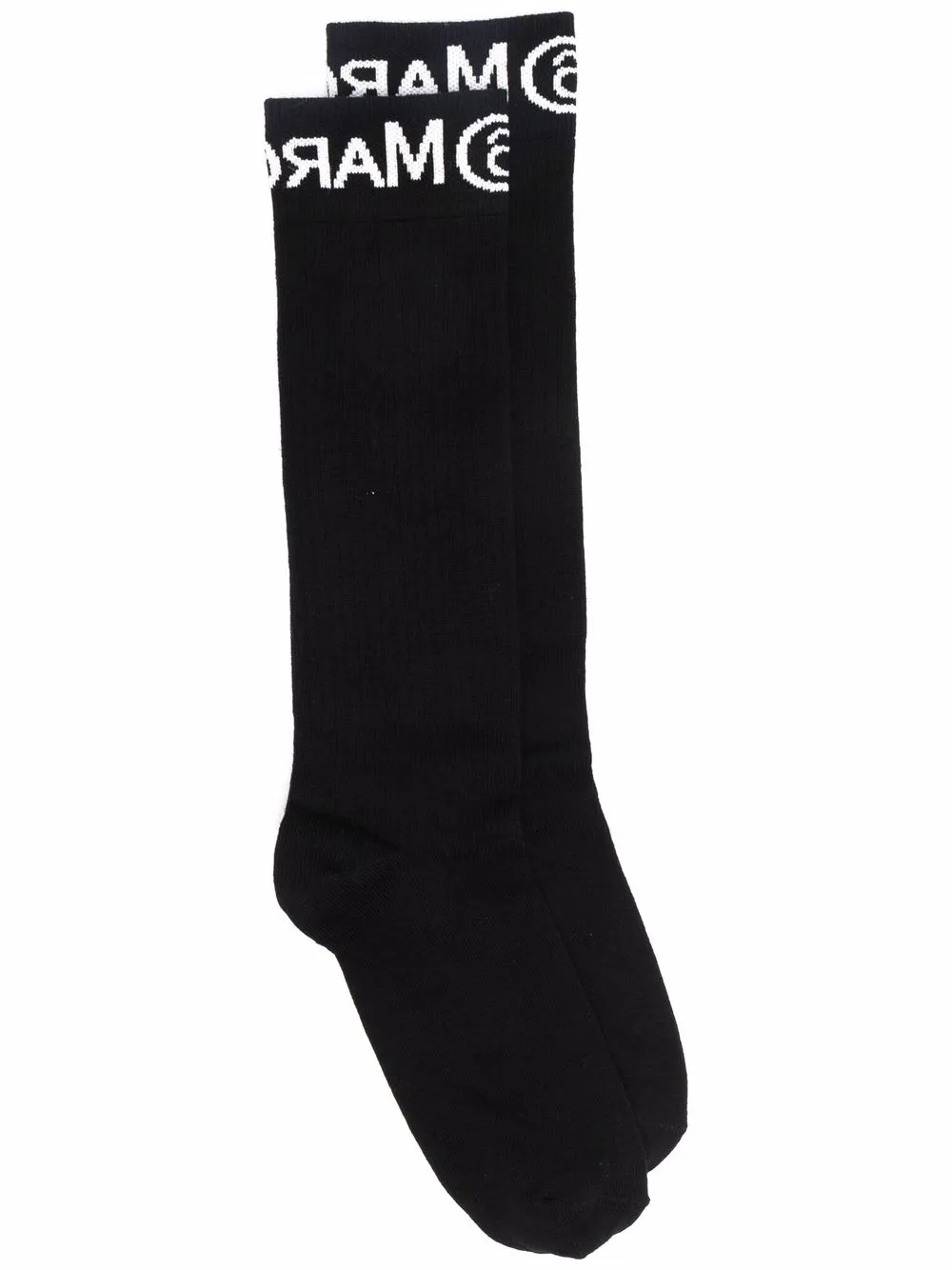 

Носки с логотипом MM6 Maison Margiela Kids, черный