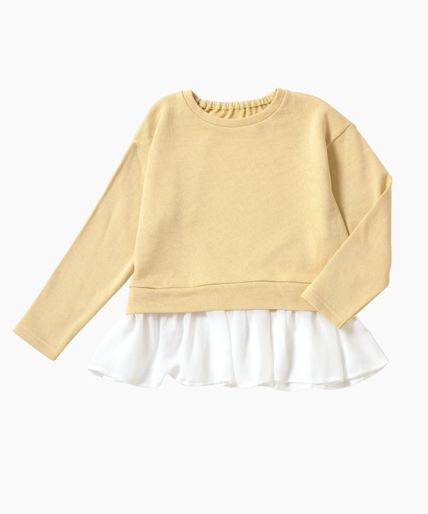Свитшот рюшистый верх Ever Closet, Honey White — фото 3