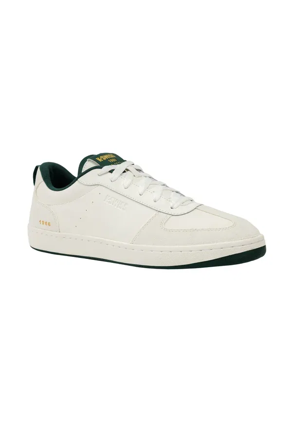 Кроссовки K-Swiss Court Varsity, белоснежный с зелёным — фото 2