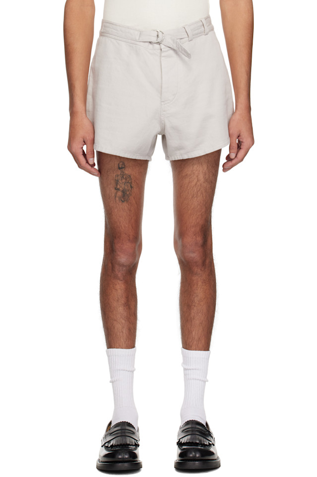 

Устричные шорты-боксеры Trunk Our Legacy, цвет dust bunny disrupted sateen