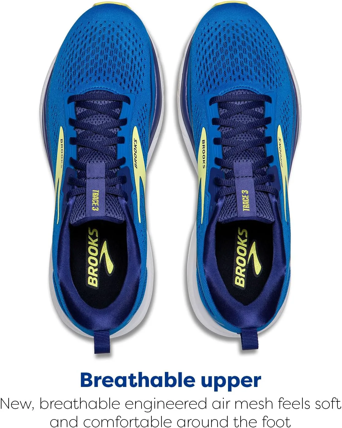 Мужские нейтральные беговые кроссовки Brooks Trace 3, синий/темно-синий — фото 3