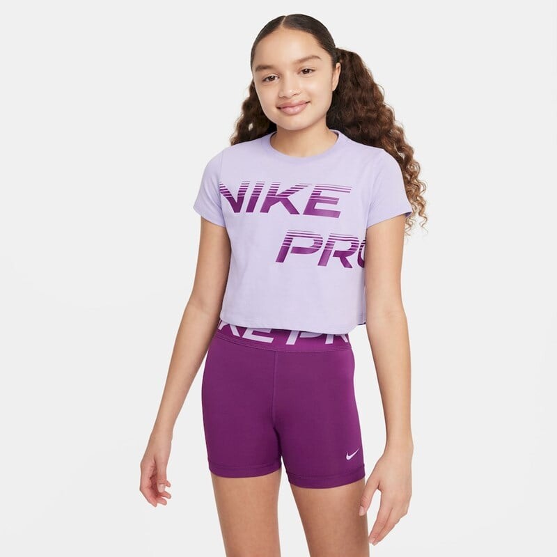 

Детская футболка dri-fit хлопок sport Essential+ Nike, сиреневый