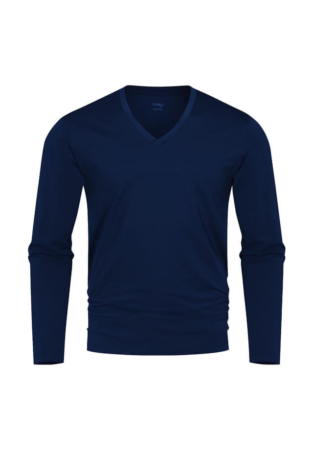 

Майка/Рубашка с длинными рукавами из сухого хлопка Mey, синий