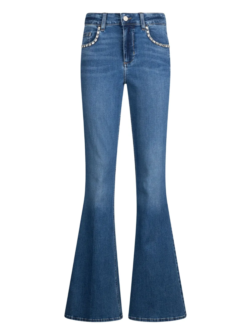 

Джинсы-клеш с завышенной талией LIU JO, синий