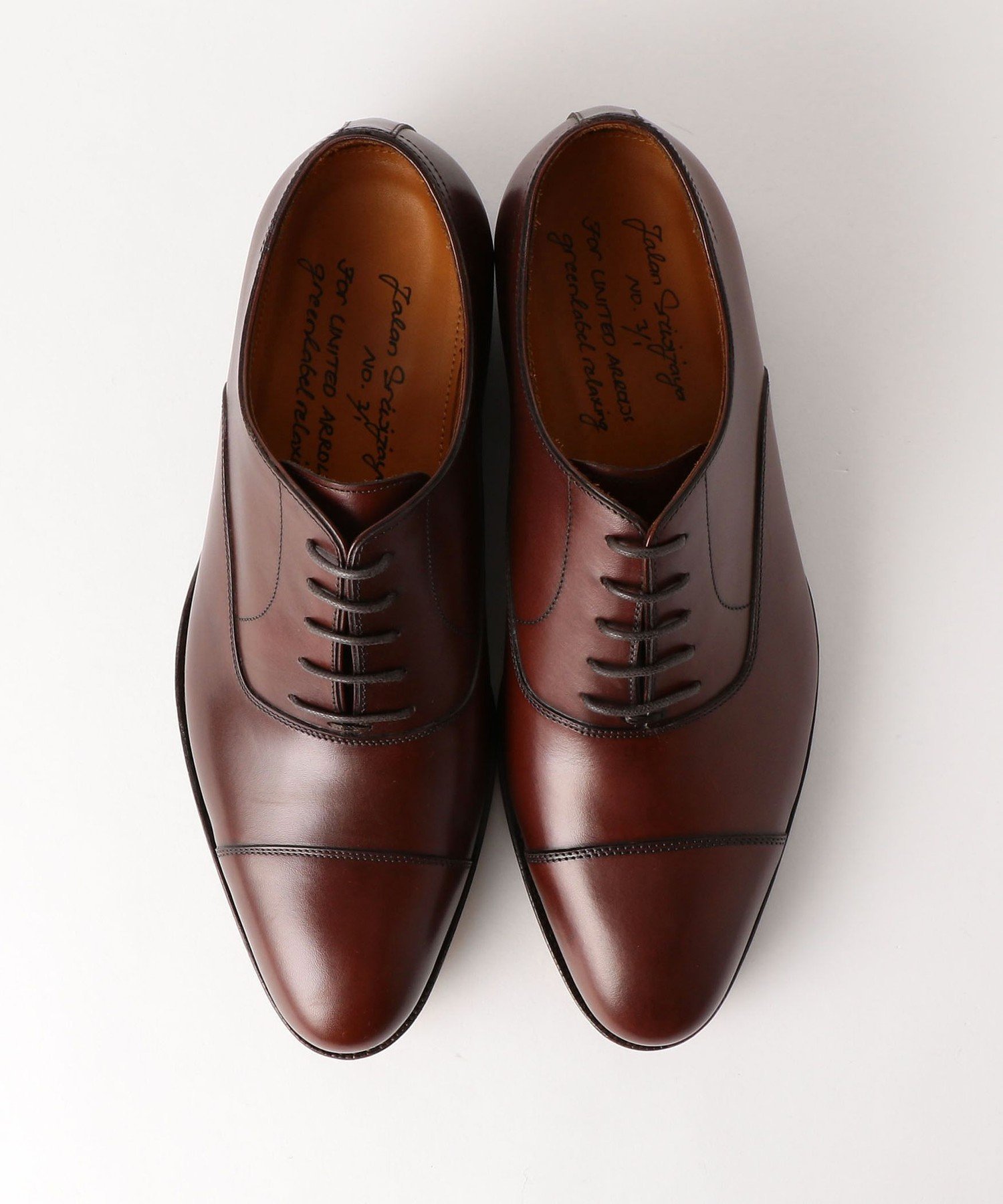 Туфли с закрытым носком и пятью люверсами UNITED ARROWS green label relaxing, DK BROWN — фото 2
