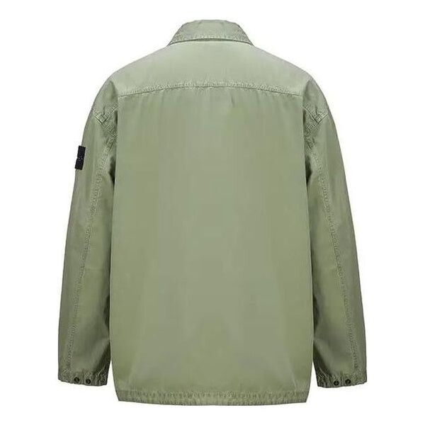 Рубашка old treatment shirt 'green' Stone Island, зеленый — фото 2