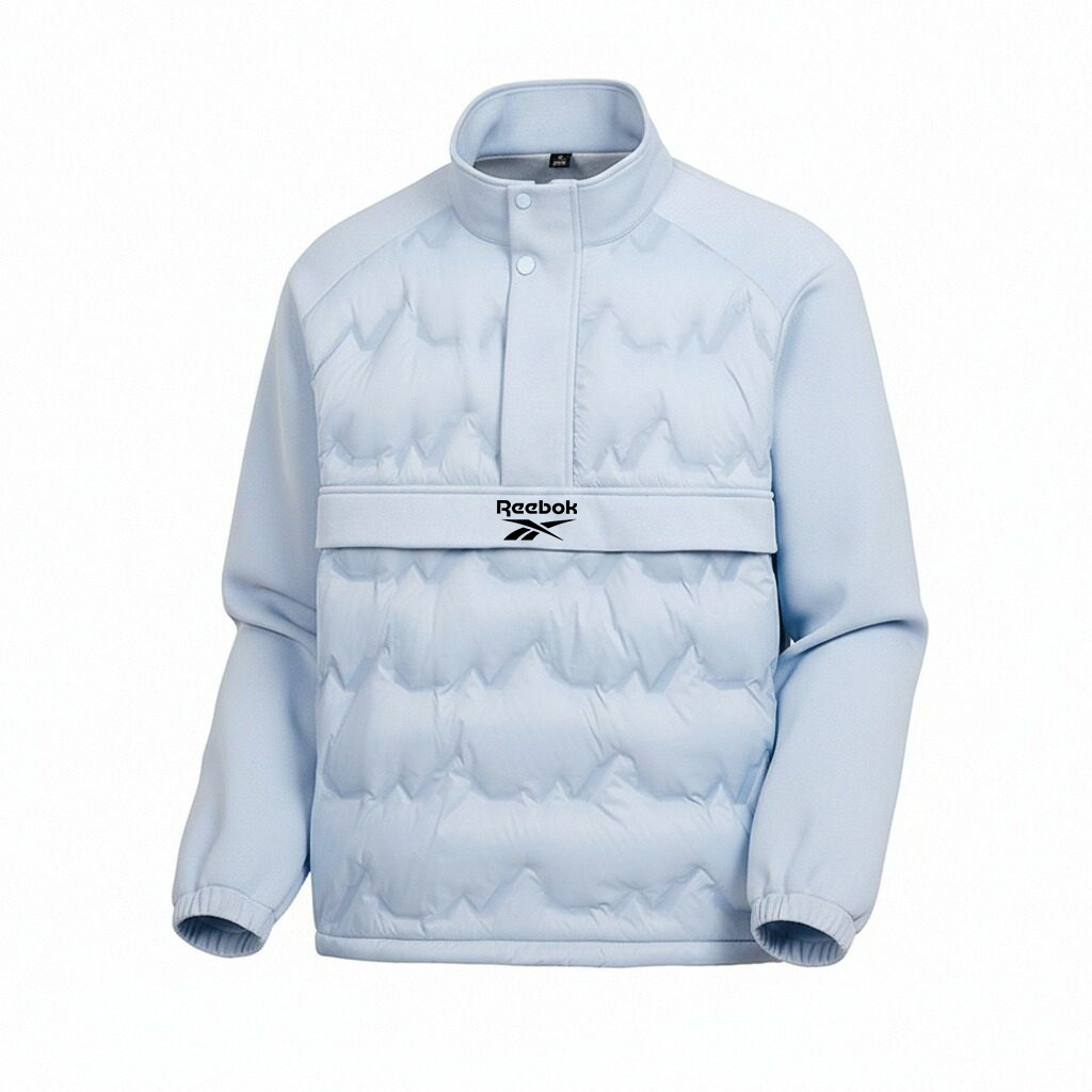 

Пуховик Unisex с воротником стойкой, умеренно стеганый Reebok, glacier синий
