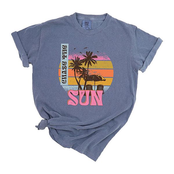 

Футболка Chase the sun с эффектом винтажной покраски Simply Sage Market, Blue Jean, Зеленый, Футболка Chase the sun с эффектом винтажной покраски Simply Sage Market, Blue Jean