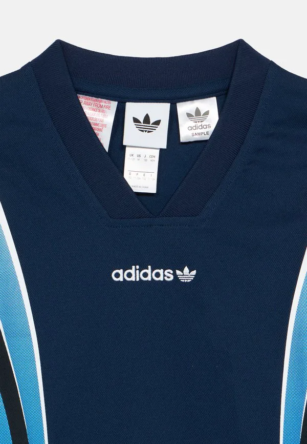 Свободная футболка унисекс с принтом "летучая мышь" santiago junior Adidas Originals, Night Indigo/Royal — фото 3