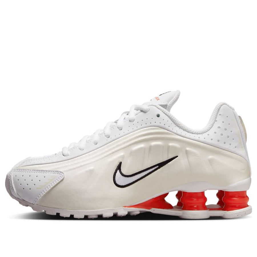 

Кроссовки (GS) Nike Shox R4 'White Phantom Picante Red', белый