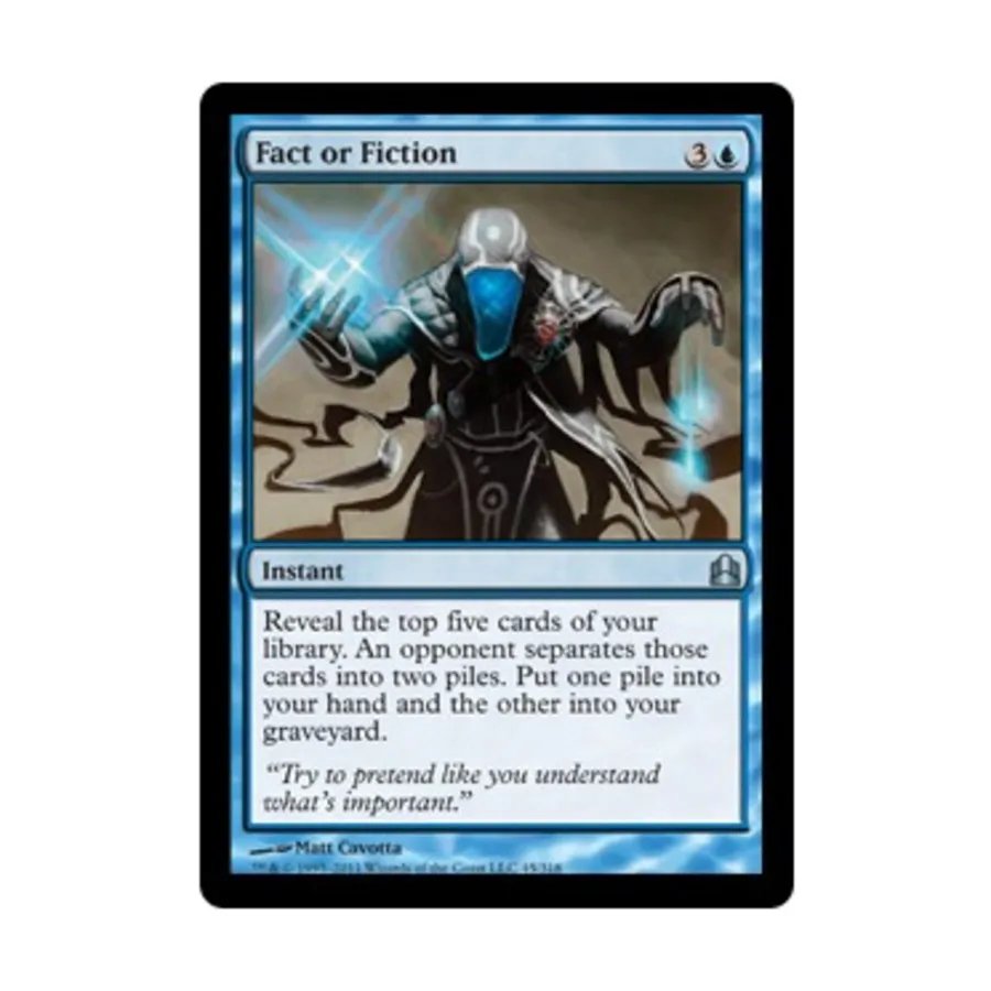 

CCG Факт или вымысел (U), MTG - Commander