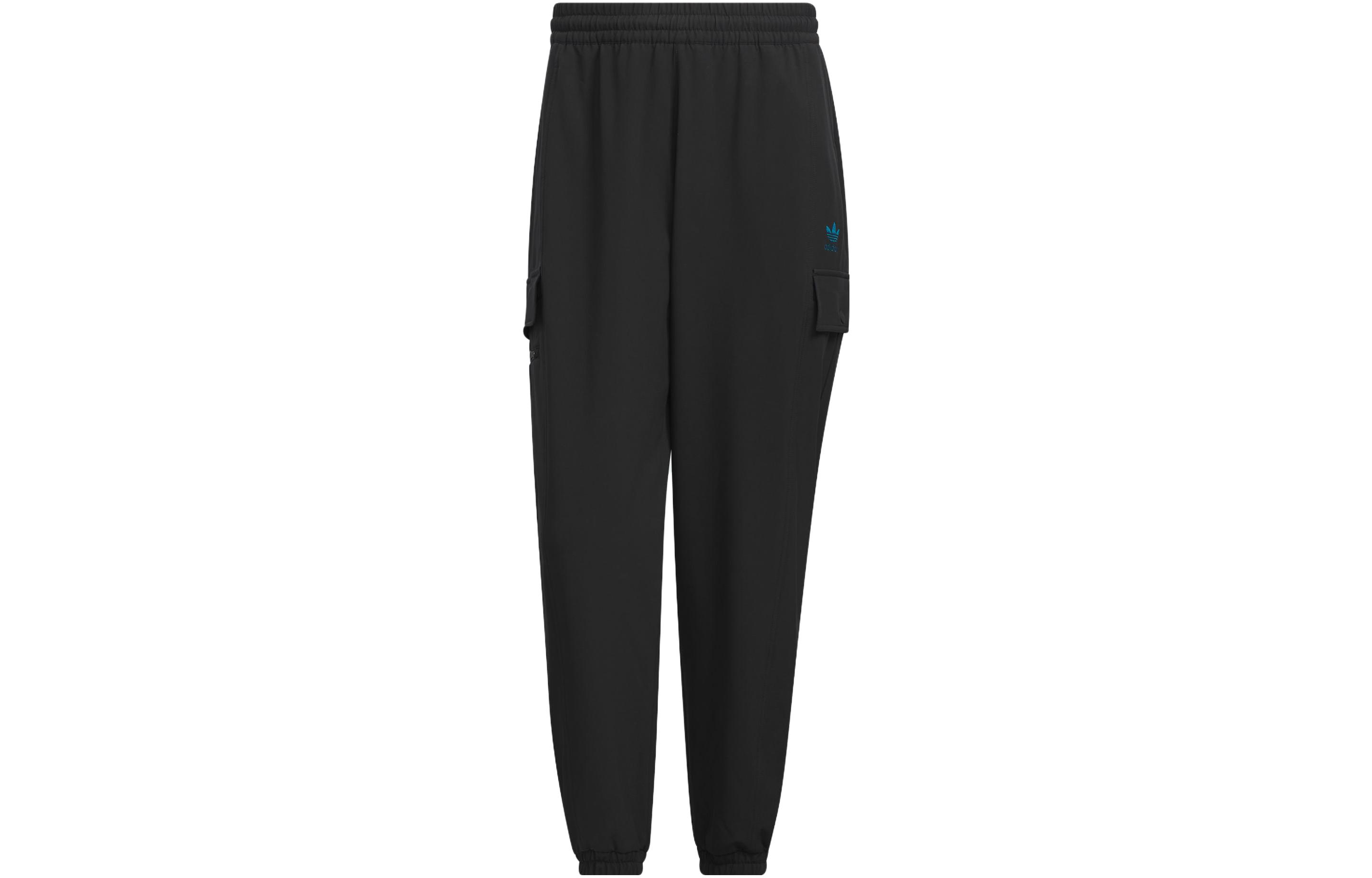 Спортивные штаны Adidas Originals для скейтбординга, вязаные, мужские, черный/каменно-зеленый — фото 2