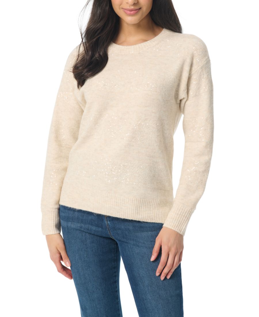 

Женский полосатый свитер с пайетками "Джульетта" с длинными рукавами Gloria Vanderbilt, Vintage White