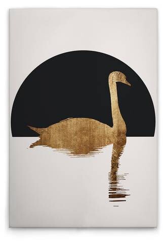 

Картина на холсте A.S. Création The Swan 1 цвет cremeschwarzgold