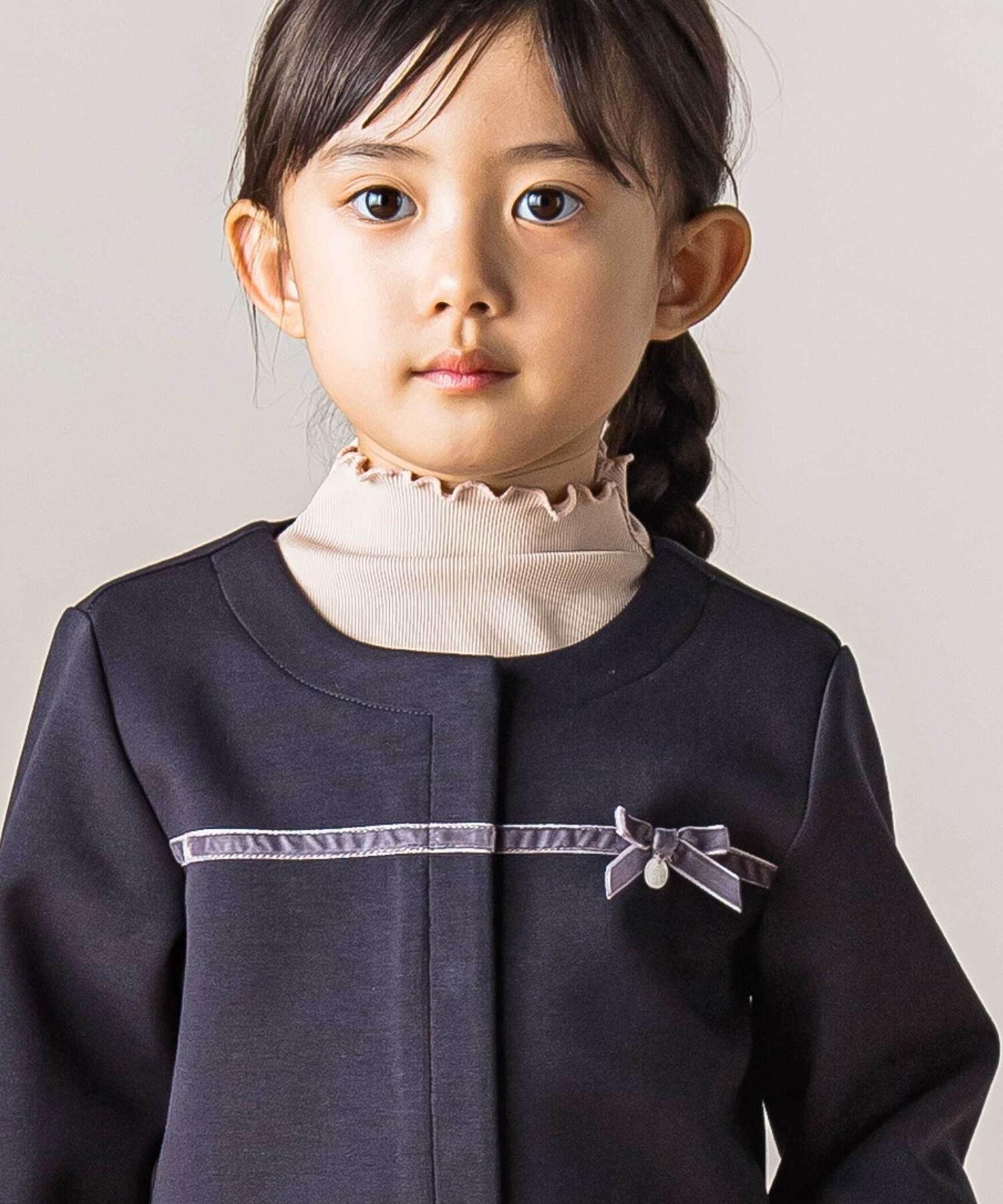 Подходящий кардиган из ткани понте с лентами (100-140 см) Tartine et Chocolat, Navy — фото 4