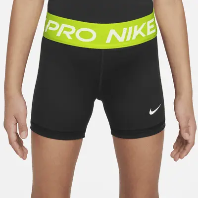 Шорты Nike Pro, цвет Black/Volt/White — фото 2