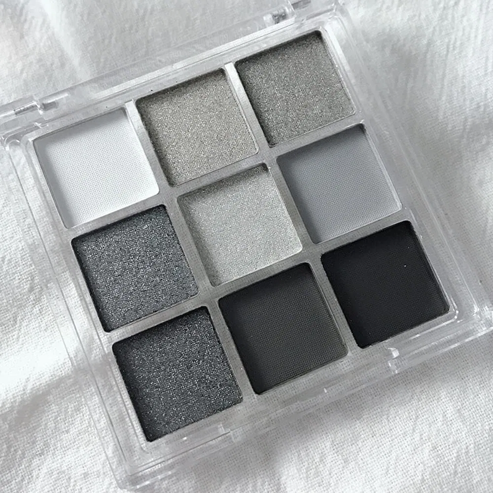 Палетка теней для век Smokey Eyes, 9 цветов, Yeweian, черный