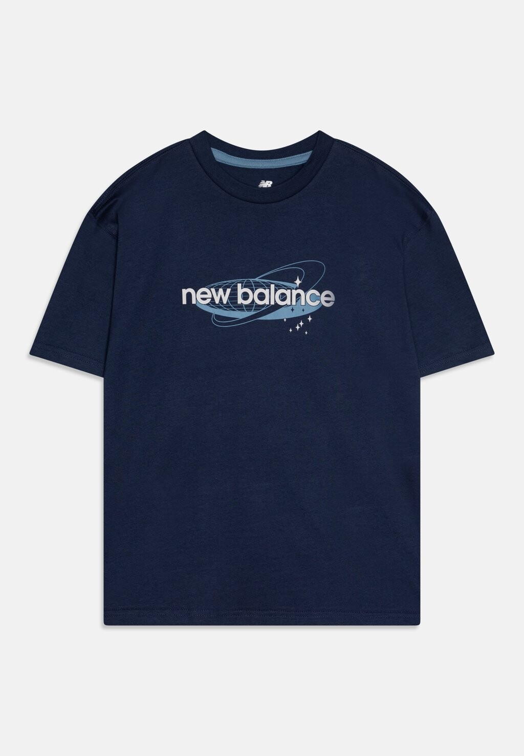 

Футболка с принтом GLOBAL RAGLAN TEE New Balance, темно-синий
