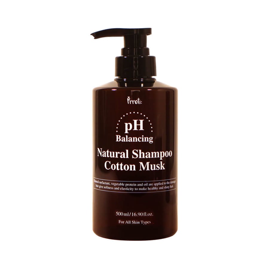 

Корейский шампунь PRRETI для поврежденных волос Cotton Musk, 500 мл