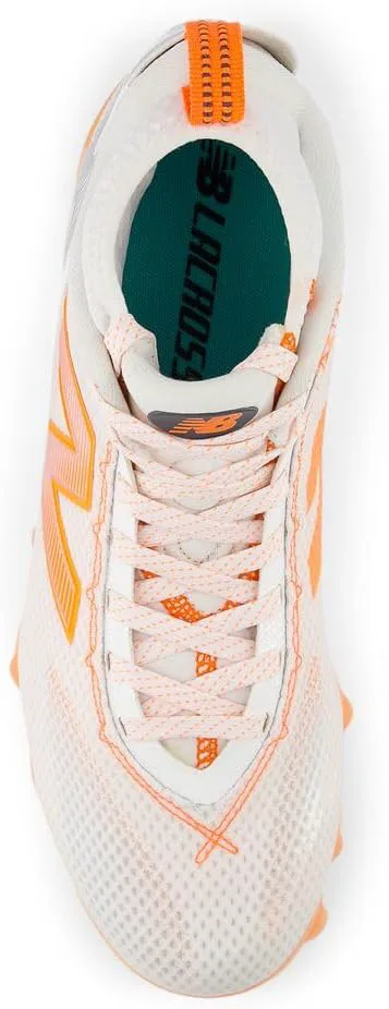 Мужские кроссовки для лакросса New Balance Freezelx V5, белый/оранжевый — фото 3
