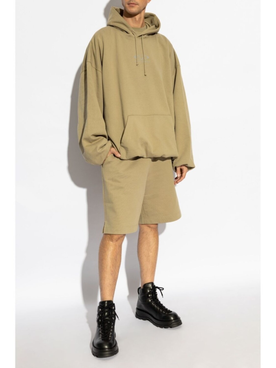Толстовка с логотипом VETEMENTS, нейтральный цвет — фото 3