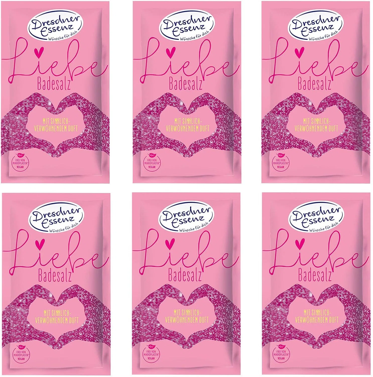 Соль для ванны Dresdner Essenz «Love» 6 x 60 г Dresdner Essenz