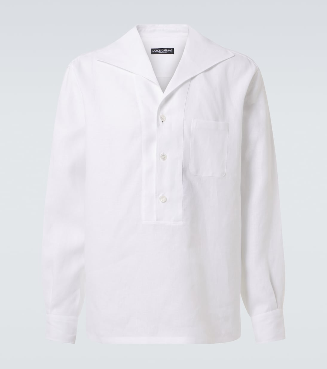 

Льняная рубашка Dolce&Gabbana, BIanco Ottico