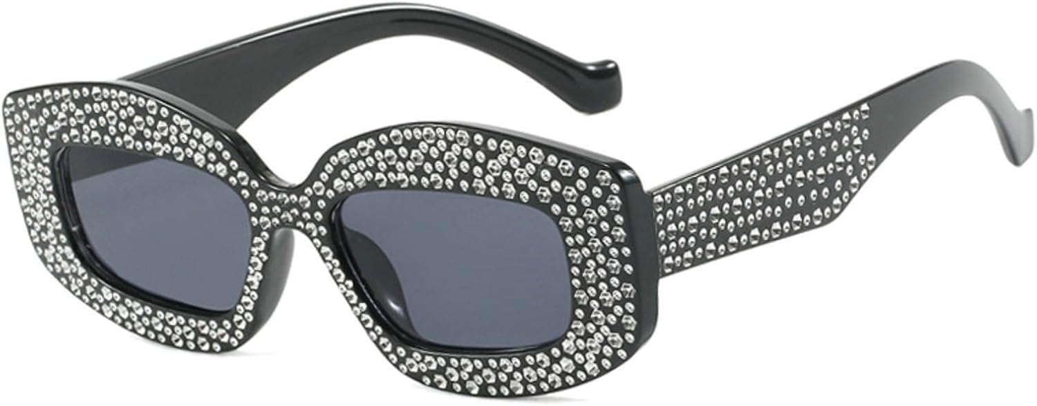 

Популярные солнцезащитные очки с бриллиантами для женщин, роскошные модные очки со стразами, солнцезащитные очки для женщин, трендовые квадратные очки UV400 N45 mincl, Black