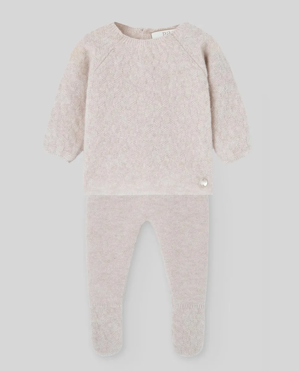 

Комплект из шерсти и кашемира для младенцев коллекции Essentia PAZ Rodríguez, бежевый