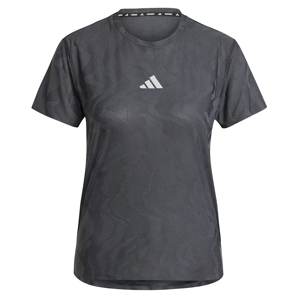 Футболка с коротким рукавом спортивная adidas Ultimate Running Engineered Climacool+, черный — фото 3