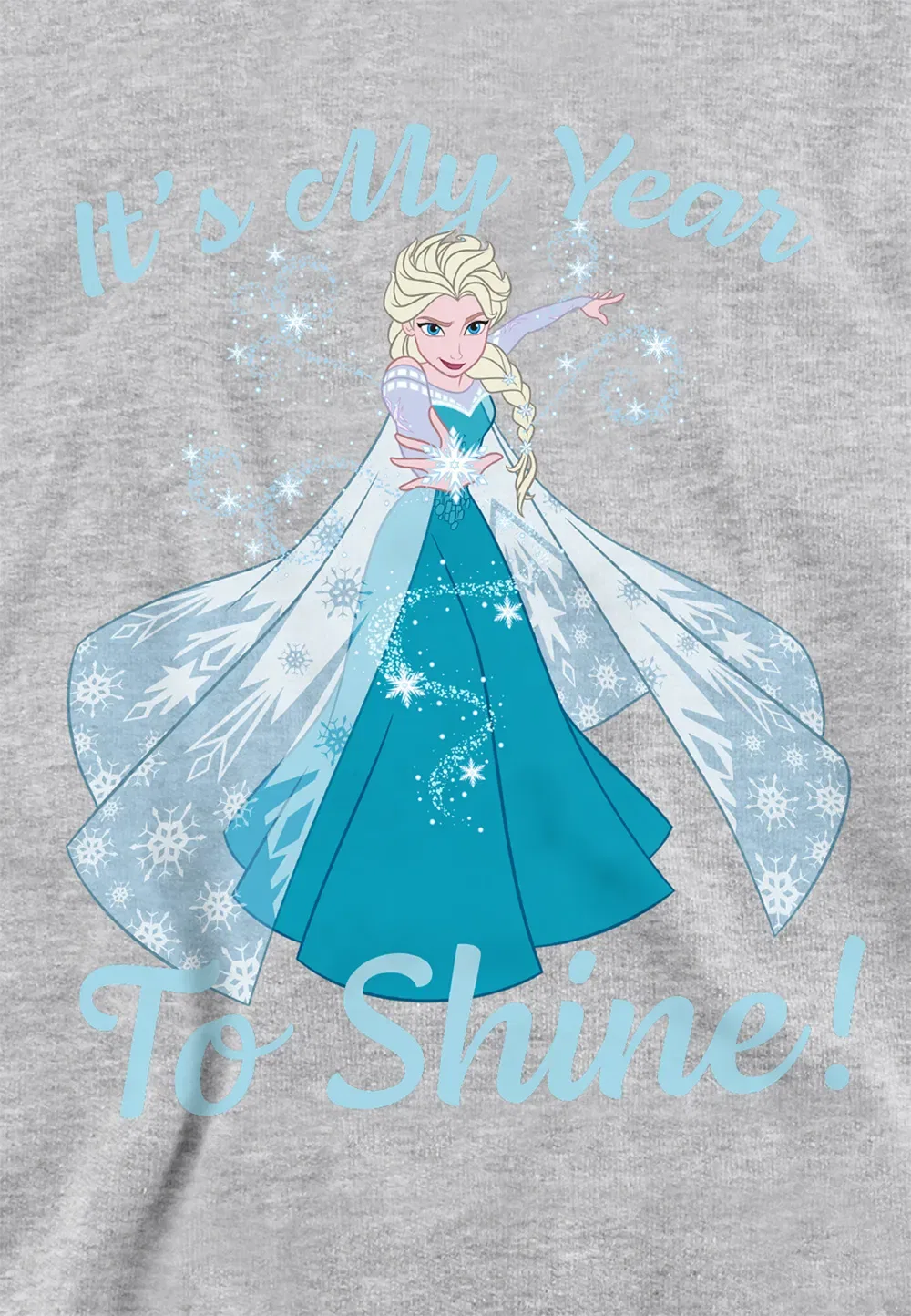 Детская толстовка Disney Frozen New Year, серый — фото 2