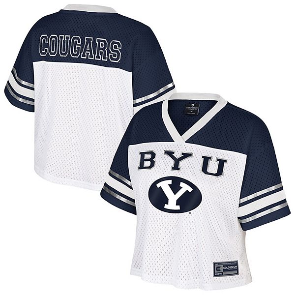 

Женская белая футболка BYU Cougars Treasure Colosseum
