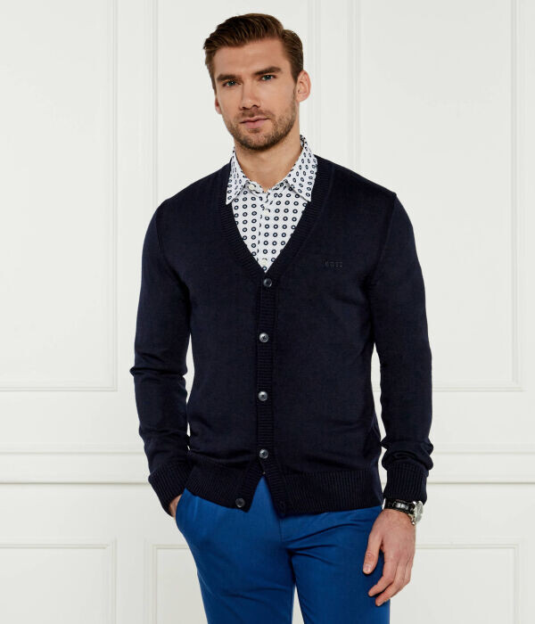 

Кардиган шерстяной Boss Orange Avac Cd Regular Fit, синий