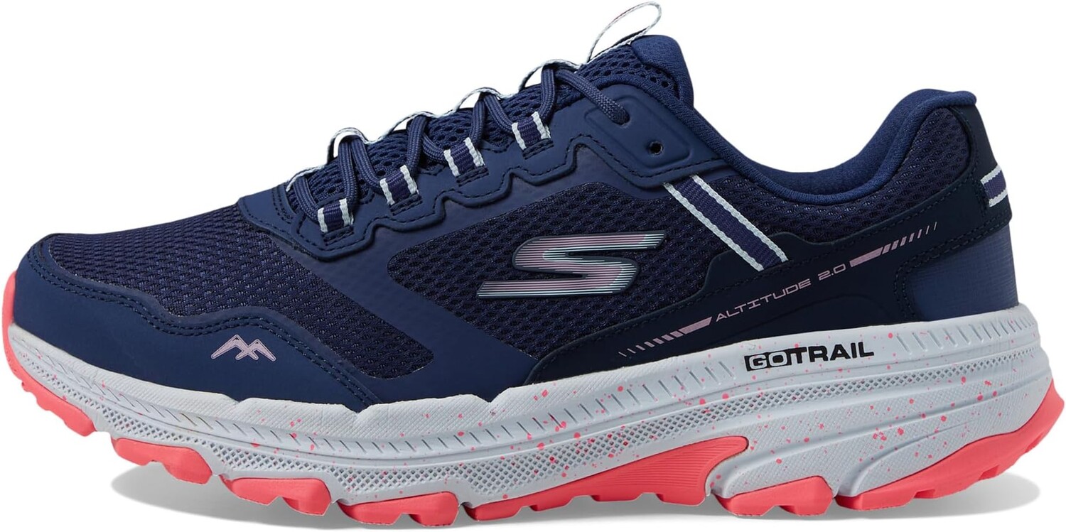 Кроссовки SKECHERS Go Run Trail Altitude 2.0, цвет Navy/Pink — фото 4