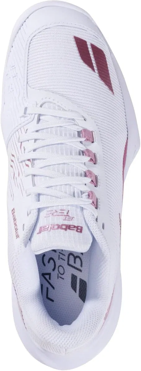 Кроссовки теннисные Babolat Jet Tere 2, White/Gold Pink — фото 4