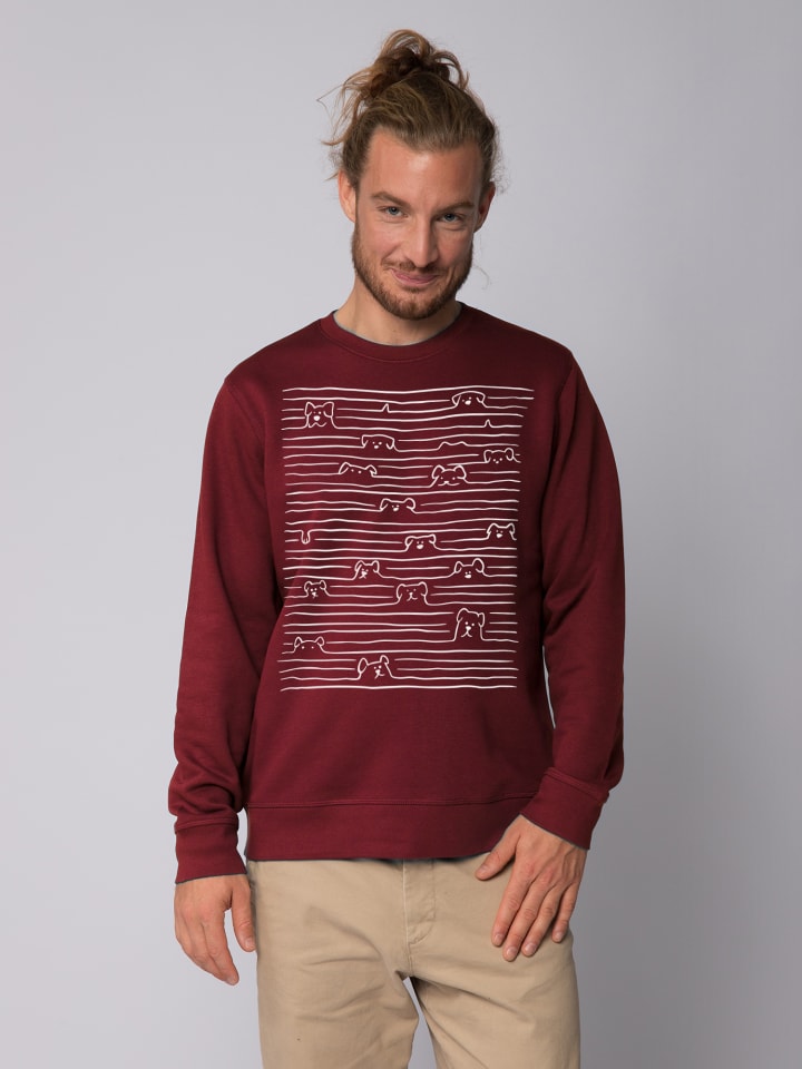 

Толстовка wat Apparel Doodle Dogs, цвет weinrot