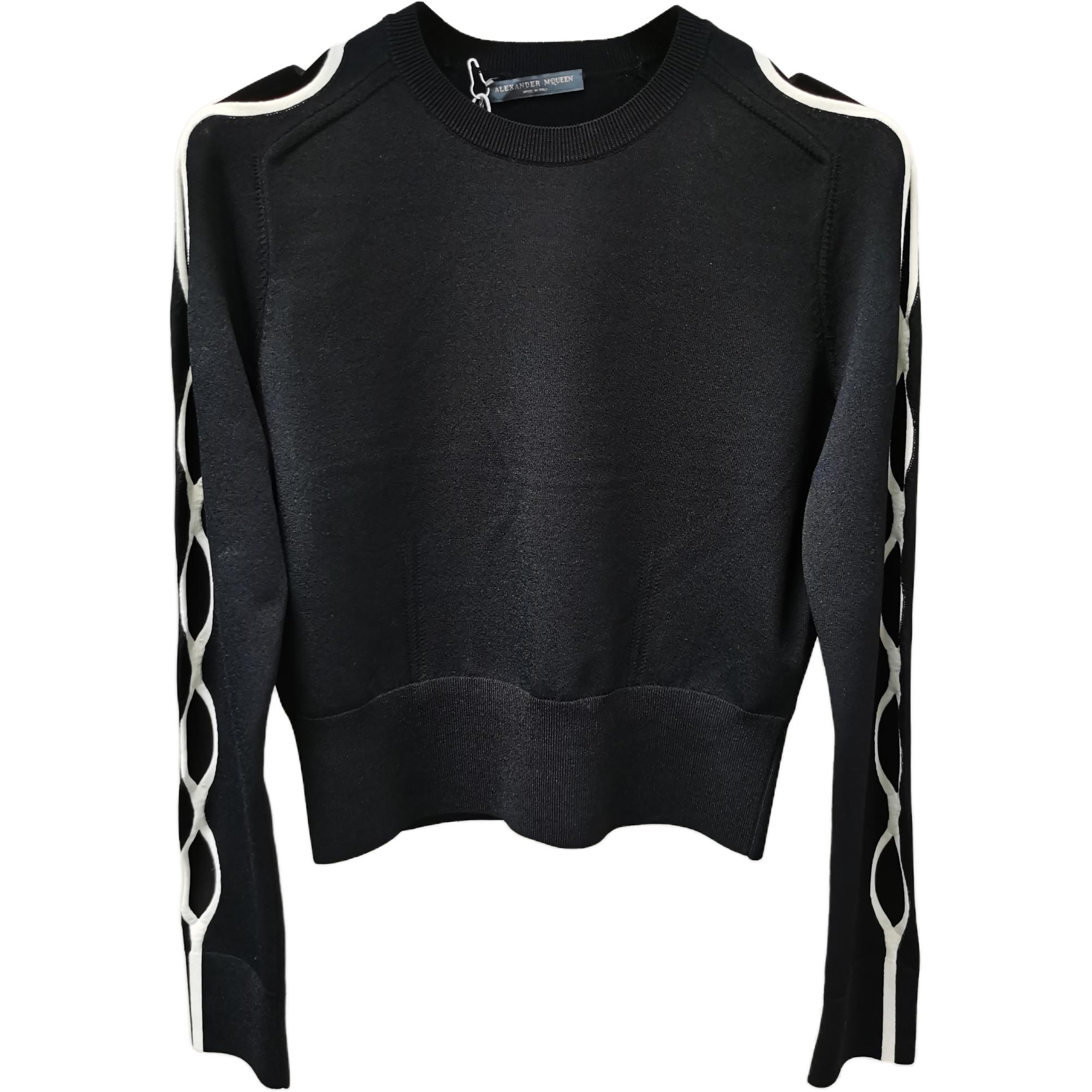 Alexander McQueen Топ женский черный