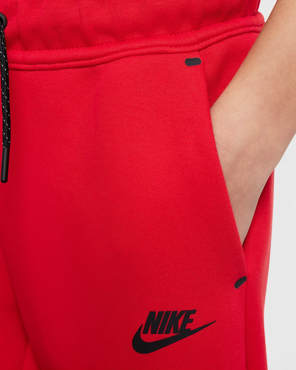 Джоггеры Nike Sportswear Tech Fleece для старших детей, University Red/Black/Black — фото 4