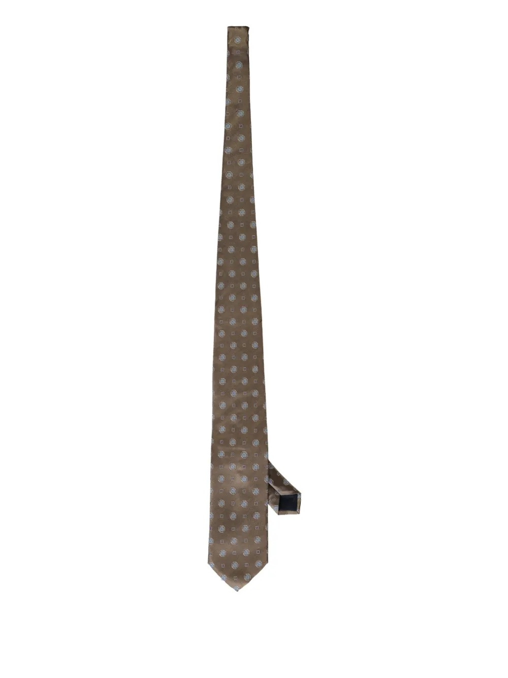 

Шелковый галстук Corneliani, коричневый