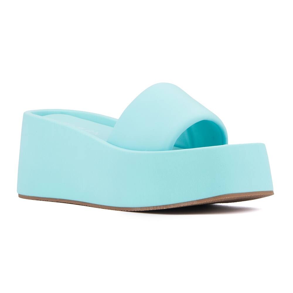 Женские сандалии на платформе Olivia Miller Uproar, цвет Light Blue