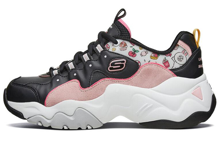 

D"LITES 3.0 Кроссовки Lifestyle женские с низким верхом, черные/розовые Skechers, Черный, D"LITES 3.0 Кроссовки Lifestyle женские с низким верхом, черные/розовые Skechers