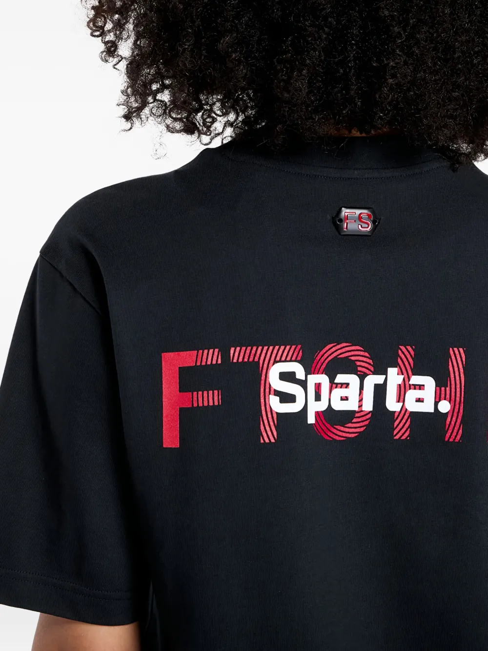 Футболка с логотипом из коллаборации с Footshop и Sparta Adidas, черный — фото 4