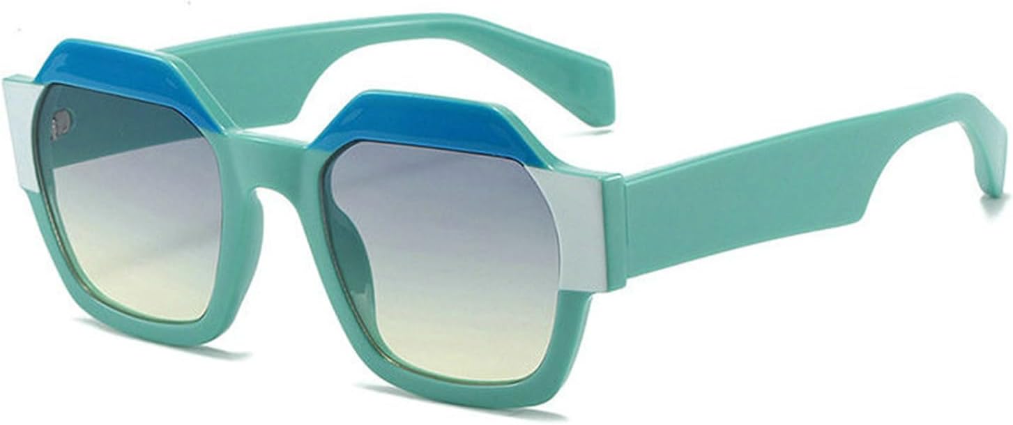 

Хелена Модные многоугольные квадратные солнцезащитные очки конфетных цветов для женщин, ретро-градиентные оттенки, защита от УФ-излучения UV400 для мужчин, трендовые панк-солнцезащитные очки helena, C6