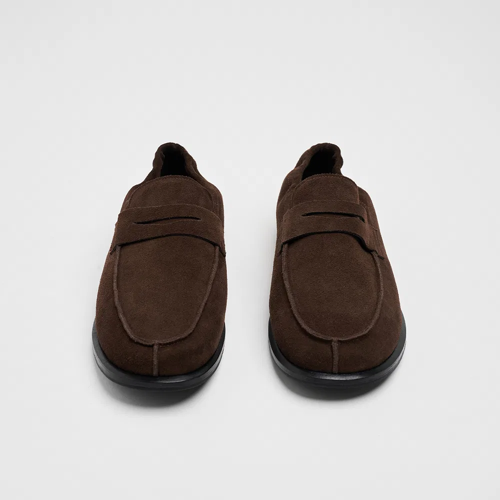Мужские лоферы Uniform Flat коричневого цвета от Lostgarden — фото 4