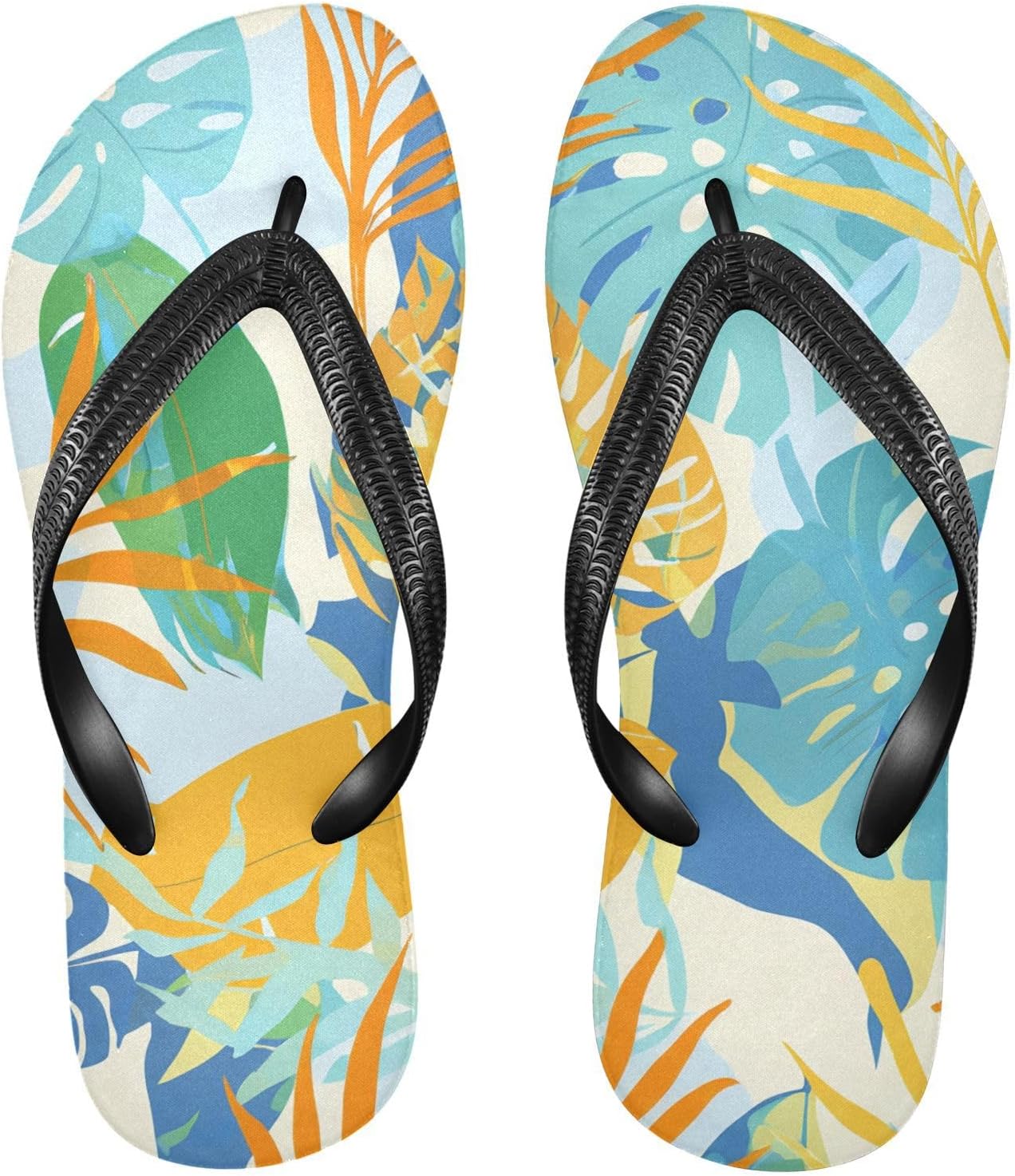 

Вьетнамки с листьями монстеры бежевого цвета для пляжа и душа, резиновые нескользящие летние шлепанцы для мужчин и женщин Sinestour