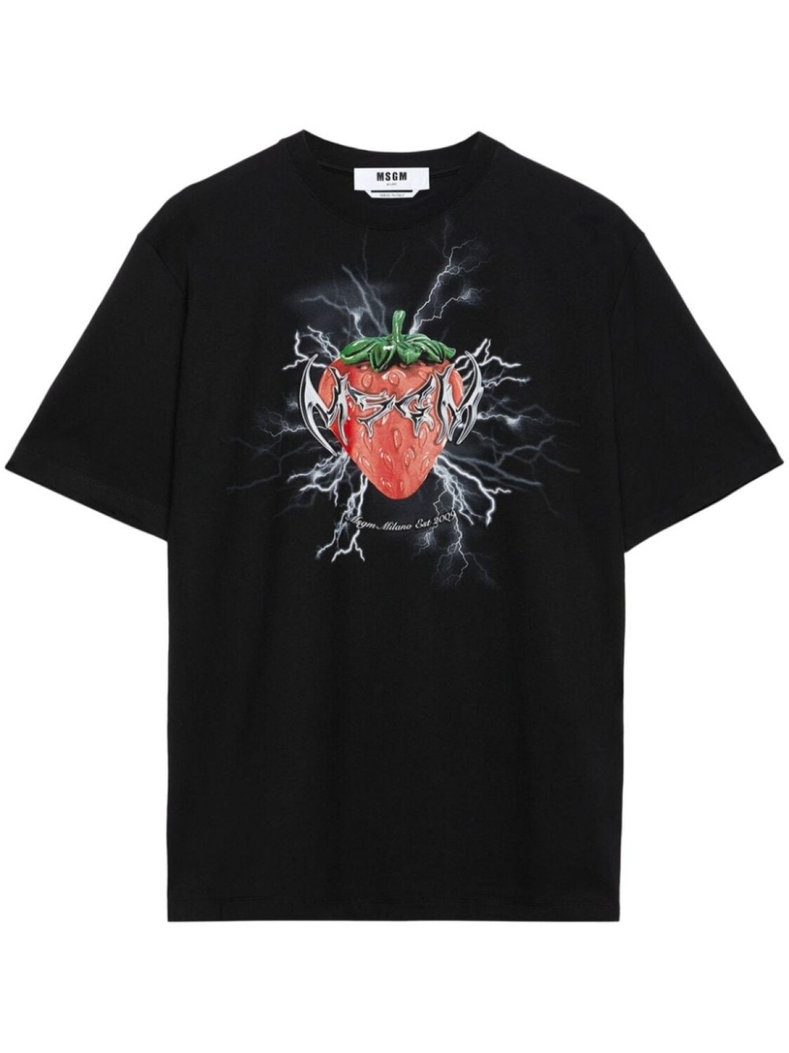 

MSGM футболка с графичным принтом, черный