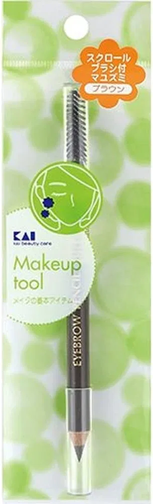 Кисть для бровей Kai HL0309, коричневый