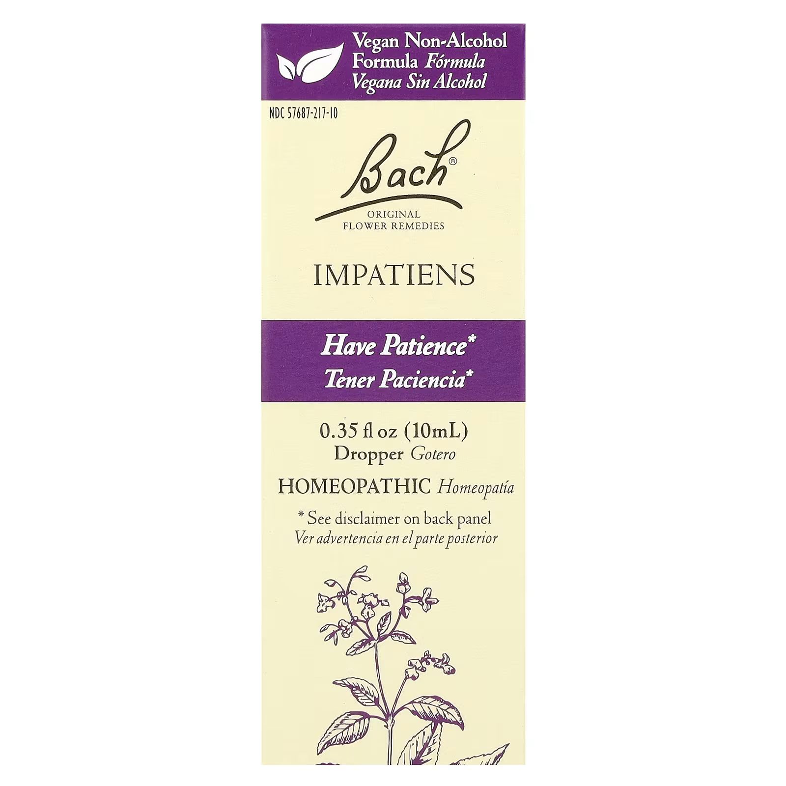 

Original Flower Remedies, недотроги, 10 мл (0,35 жидк. унции) Bach