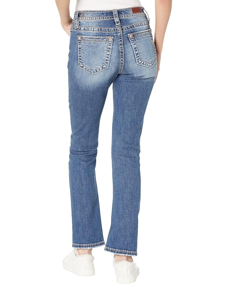 

Джинсы Miss Me High-Rise Slim Straight Jeans in Dark Blue, темно-синий